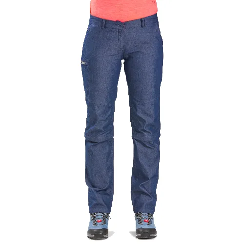 Spodnie trekkingowe damskie Forclaz Modul Travel 100 Jeans