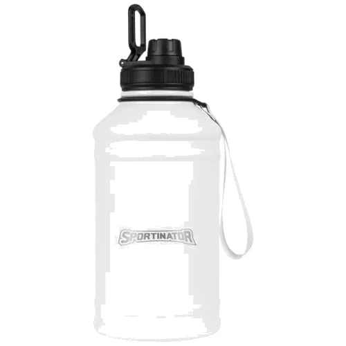 SPORTINATOR "Hydrated" Fitness stal nierdzewna Butelka 2,2l biały