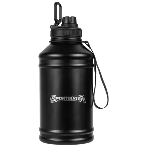 SPORTINATOR "Hydrated" Fitness stal nierdzewna Butelka 2,2l czarny