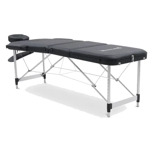 SPORTINATOR Premium 3-strefowy stół do masażu w kolorze czarnym