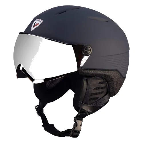 Sporty zimowe Kaski Rossignol Fit Visor Impacts Kask Narciarski - M-L - Strato