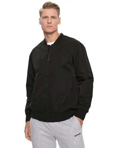 Sprandi Kurtka bomber SP3-KUM001 Czarny Regular Fit