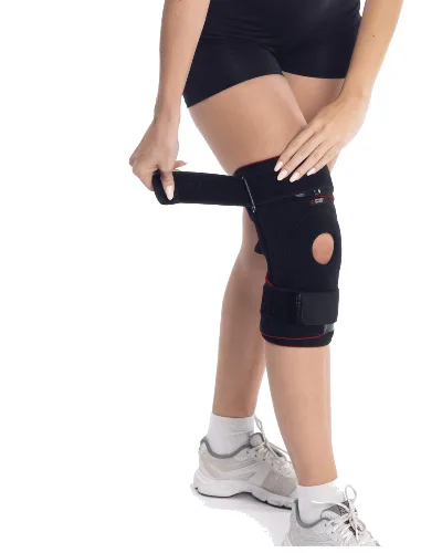 Sprężynowy stabilizator kolana Msupport Red