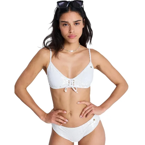 Stanik bikini typu bralette dla Kobiety ROXY ISLAND Biały