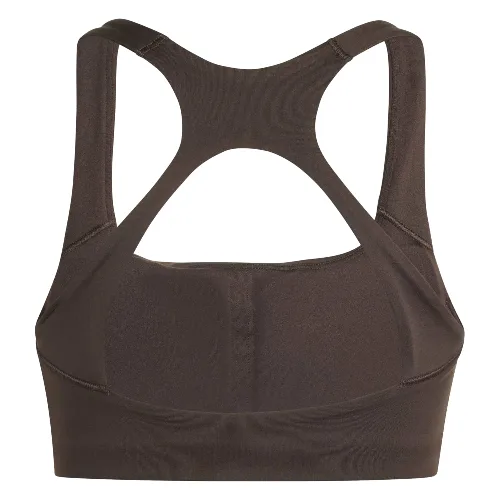 Stanik sportowy damski adidas OPTIME brązowy KD6683