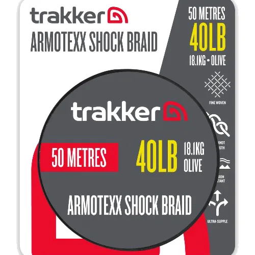 Strzałówka Plecionka Trakker Armotexx Shock Braid 40Lb 18.1Kg 50M
