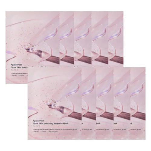 SUNGBOON EDITOR - Apple Peel Glow Skin Soothing Ampoule Mask - 10szt.