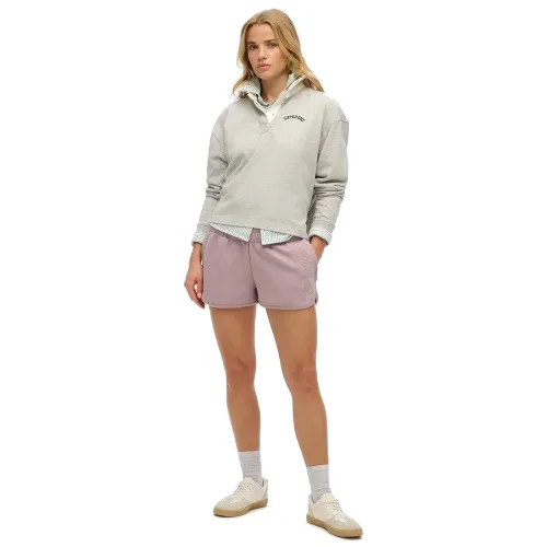 superdry Szorty Sports Tech Racer slim z dzianiny jersey - QUAIL PURPLE