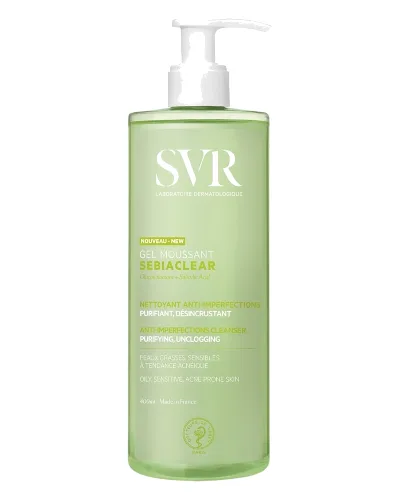 SVR Sebiaclear Moussant Żele do mycia twarzy 400 ml