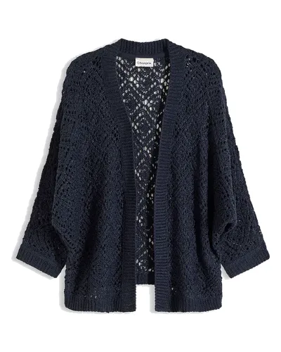 Sweter ażurowy bez zapięcia