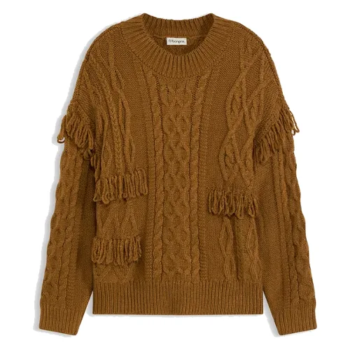 Sweter oversize z frędzlami
