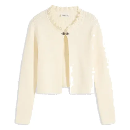 Sweter rozpinany w ludowym stylu