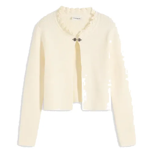 Sweter rozpinany w ludowym stylu