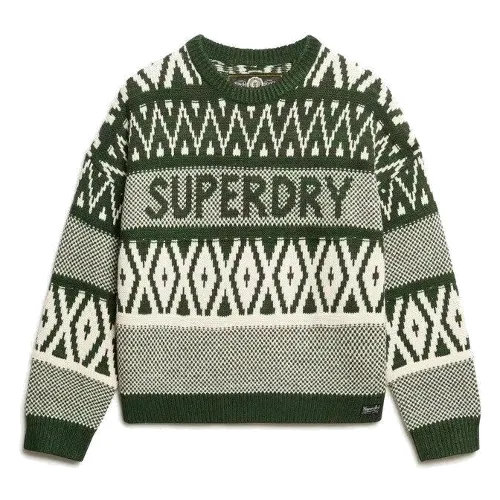 Sweter z wzorem damski Superdry