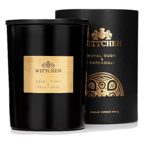 Świeca sojowa z podwójnym knotem duża Royal Oudh & Patchouli