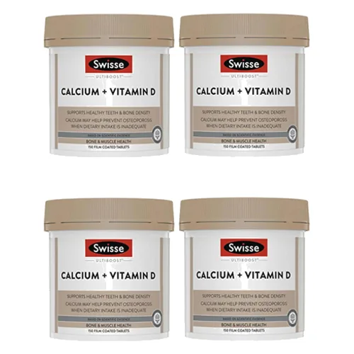 Swisse - Calcium + Vitamin D - 150 Tablets (4ea) Set