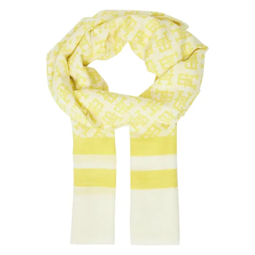 Szalik Tommy Hilfiger Beach Summer Mono Scarf AW0AW16030 Żółty