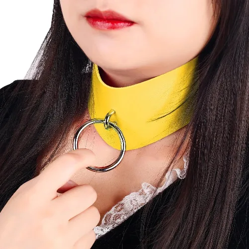 Szeroki choker - Żółty