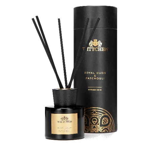 Szklany dyfuzor z patyczkami mały Royal Oudh & Patchouli