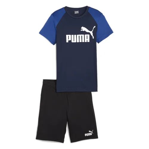 Szorty młodzieżowe z poliestru PUMA Club Navy Blue