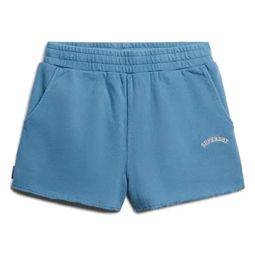 Szorty z logo w kolorze denimowym dla kobiet Superdry
