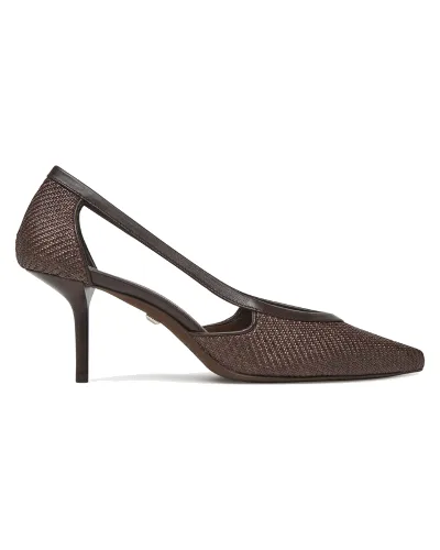 Szpilki Max Mara Strawpump 2514521312600 Brązowy