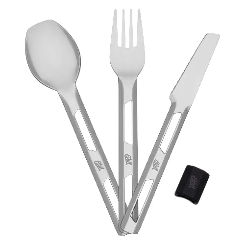 Sztućce turystyczne Esbit 3-Pcs Cutlery Set with Silicone Sleeve