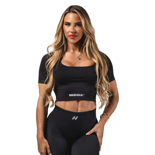 T-shirt damski Nebbia Flow Seamless Shaping
