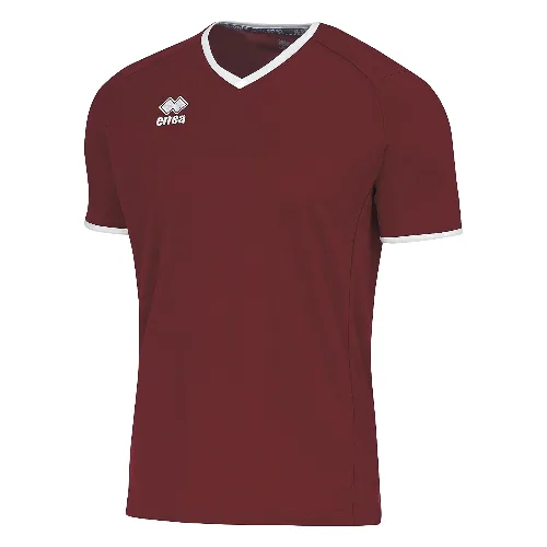 T-Shirt Errea Lennox Mc Jr 03100 Granat Biały Dorosłych