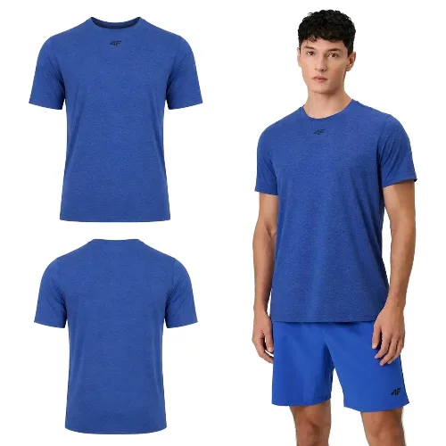 T-SHIRT MĘSKI 4F KOSZULKA TRENINGOWA SZYBKOSCHNĄCA S