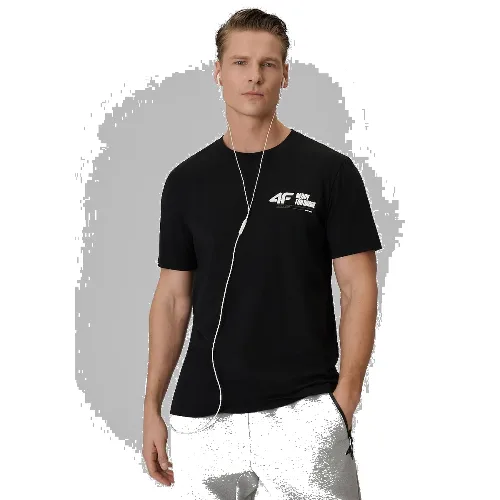 T-shirt regular gładki męski 4F 4FRSS26TTSHM3992
