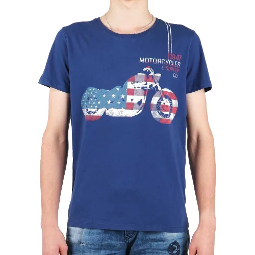 T-shirt Wrangler S/S Biker Flag Tee W7A53FK 1F