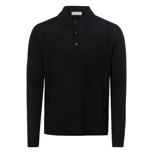 Tiger of Sweden sweter z dzianiny z wełny merynosowej Mężczyźni Wełna merino czarny
