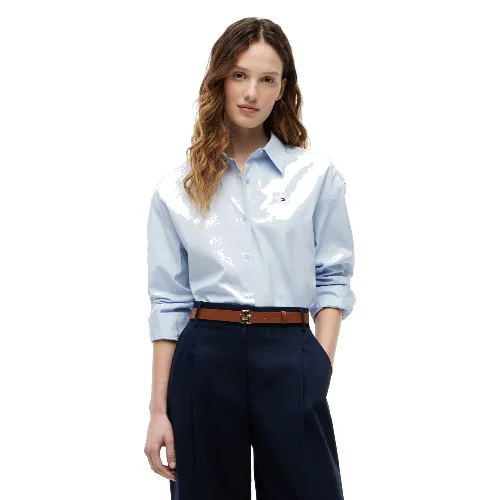 Tommy Hilfiger Bluzka Kobiety Bawełna (100%) niebieski