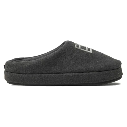 Tommy Hilfiger Kapcie Flag Warm Felt House Shoe FM0FM05227 Granatowy