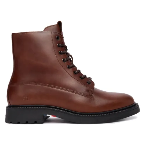Tommy Hilfiger Kozaki Comfort Lwt FM0FM05593 Brązowy
