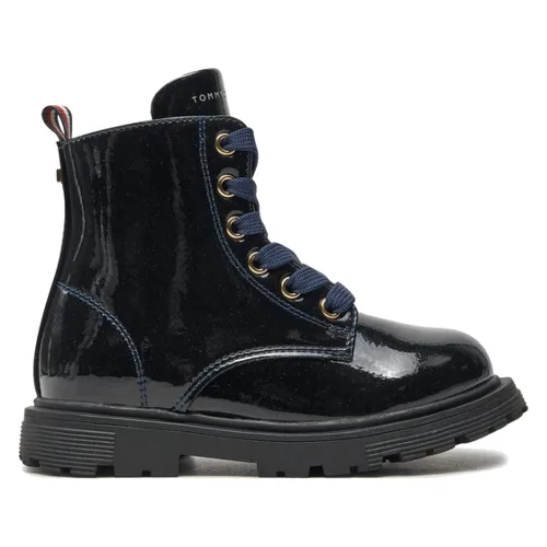 Tommy Hilfiger Kozaki Lace-Up Bootie T1A5-33564-1237 M Granatowy