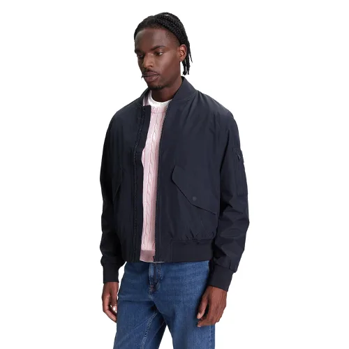 Tommy Hilfiger Kurtka bomber MW0MW39629 Granatowy Regular Fit