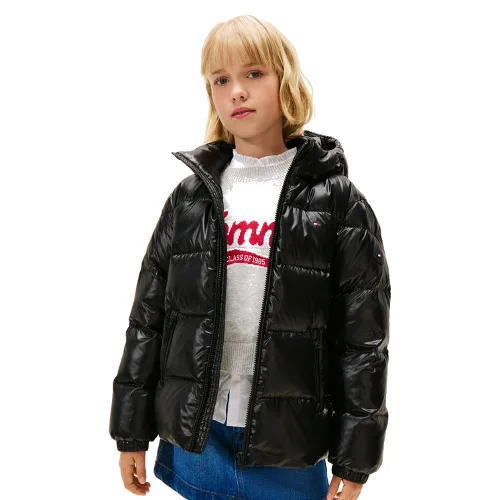 Tommy Hilfiger Kurtka puchowa Essential KG0KG08758 S Czarny Regular Fit