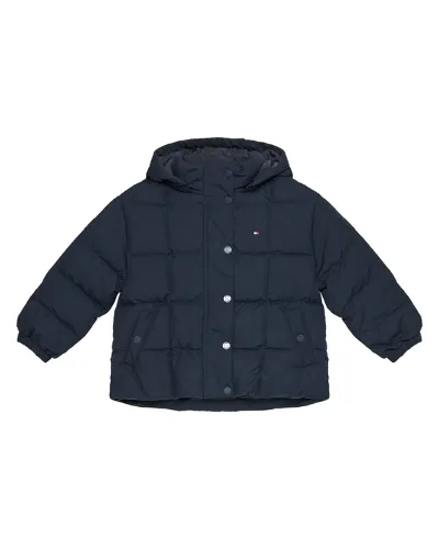 Tommy Hilfiger Kurtka puchowa KG0KG08392 M Granatowy Regular Fit