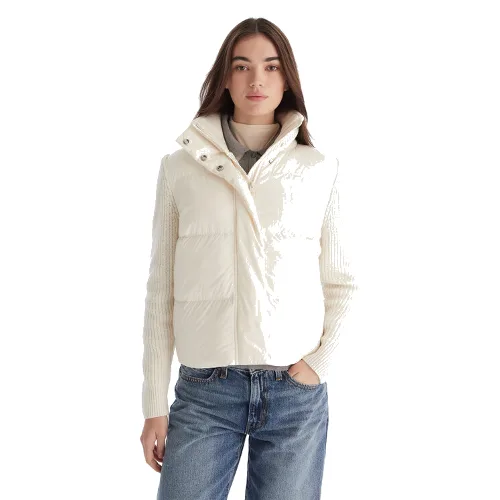 Tommy Hilfiger Kurtka puchowa Modern WW0WW45738 Écru Regular Fit