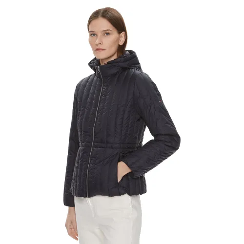Tommy Hilfiger Kurtka puchowa WW0WW40484 Granatowy Regular Fit