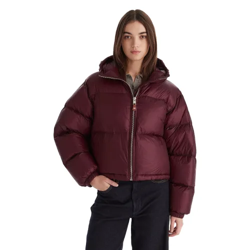Tommy Hilfiger Kurtka puchowa WW0WW46541 Bordowy Regular Fit