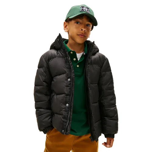 Tommy Hilfiger Kurtka zimowa KB0KB10093 D Czarny Regular Fit