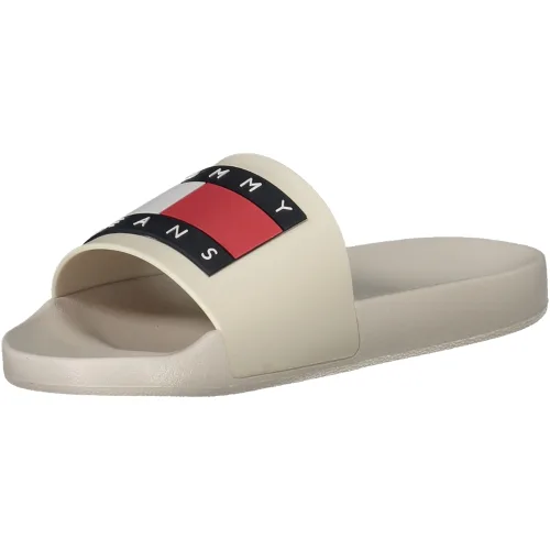 TOMMY HILFIGER MĘSKIE KLAPKI OBUWIE BEŻOWE