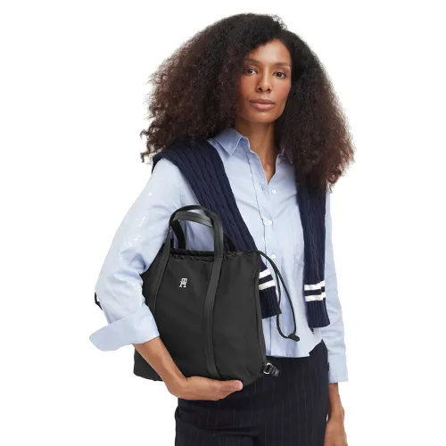 Tommy Hilfiger Plecak Th Soft Nylon Tote/Backpack AW0AW19029 Czarny