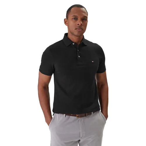 Tommy Hilfiger Polo 1985 MW0MW17771 Czarny Slim Fit