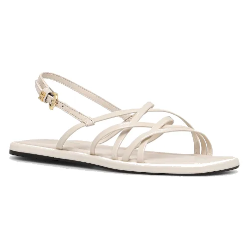 Tommy Hilfiger sandały damskie skórzane FLAT STRAPPY SANDAL LTH