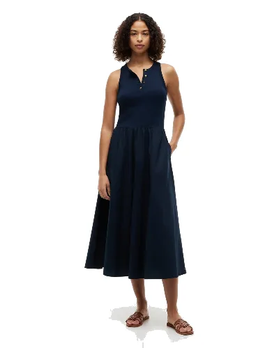 Tommy Hilfiger sukienka maxi Kobiety Bawełna niebieski