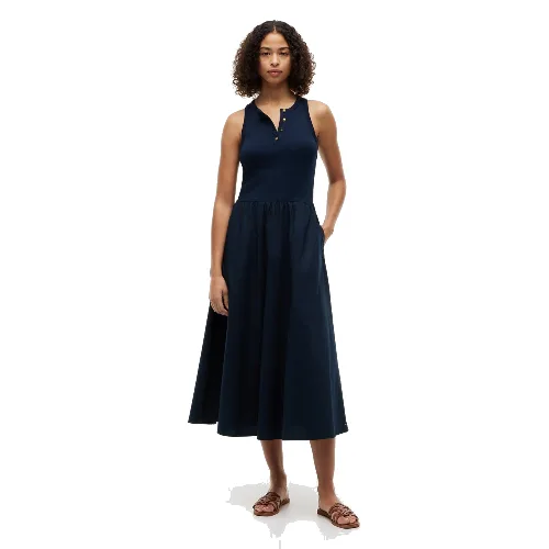 Tommy Hilfiger sukienka maxi Kobiety Bawełna niebieski